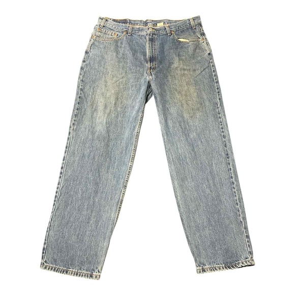 Levi's Other - Levis 550 Jeans Mens 42x30 Blue Denim Relaxed Fit Tapered Leg Light Wash Zip Fly